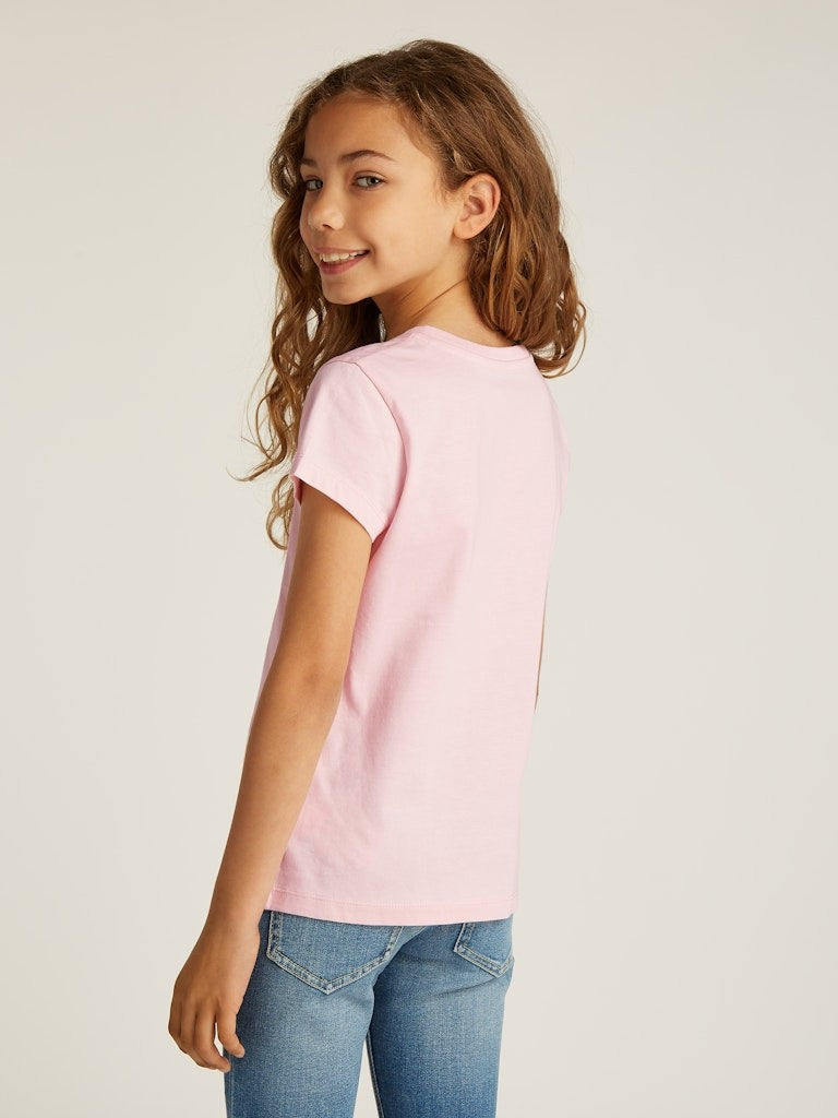 Calvin Klein - T-shirt Chalk Pink micro monogram