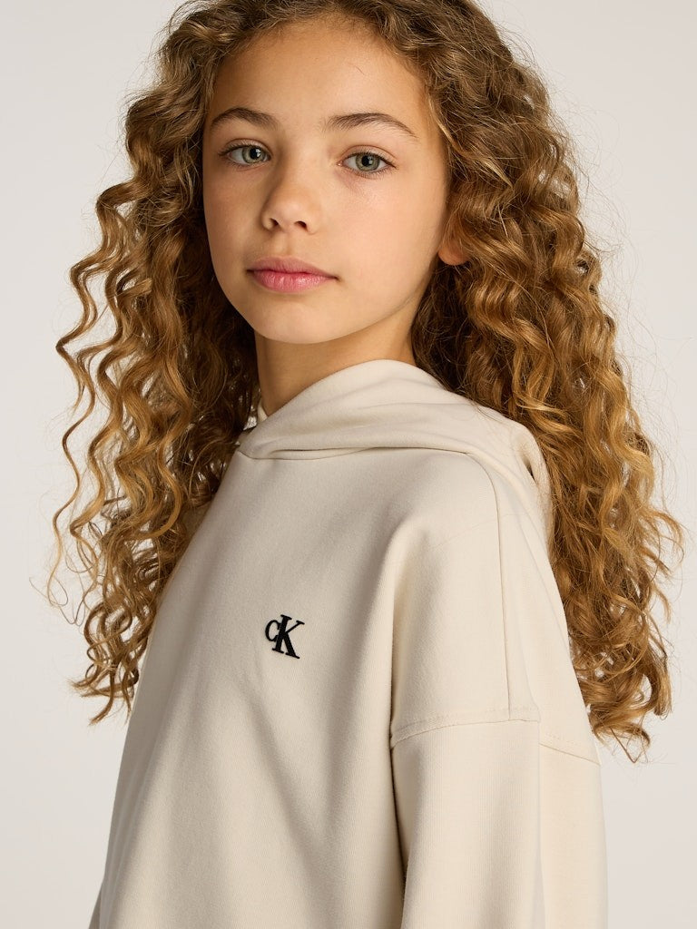 Calvin Klein - Sweat à capuche Turtledove Backprint
