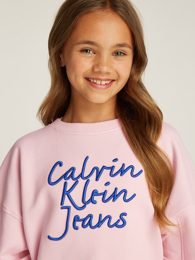 Calvin Klein - Logotipo de sudor Pink Handw
