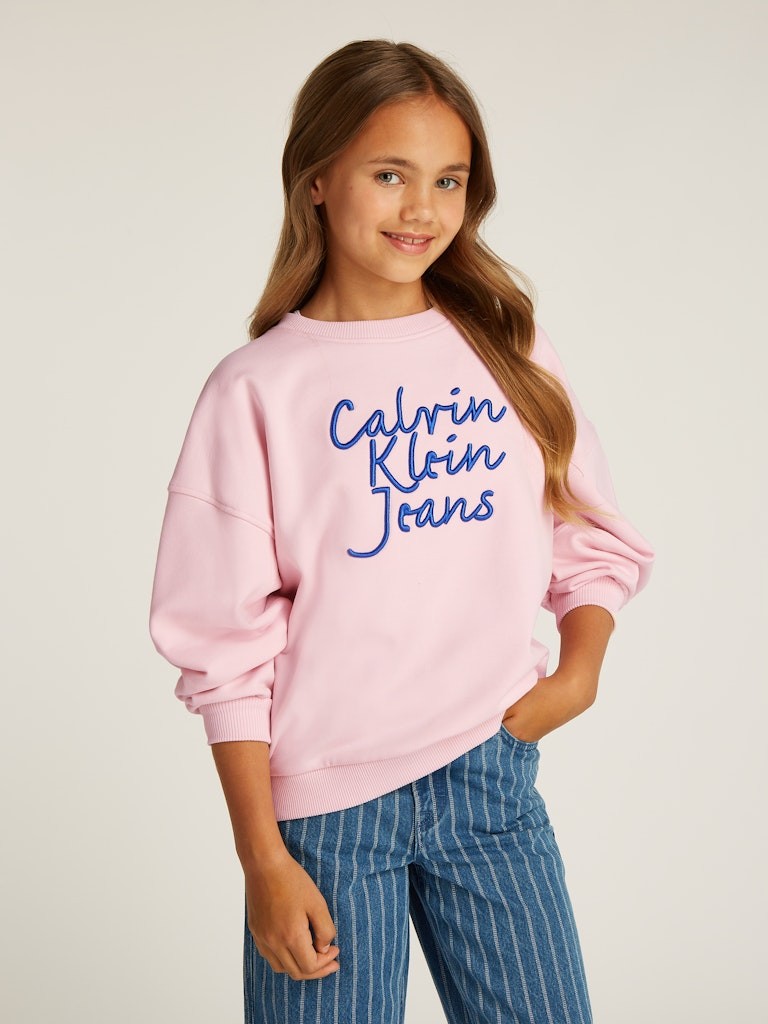 Calvin Klein - Logotipo de sudor Pink Handw