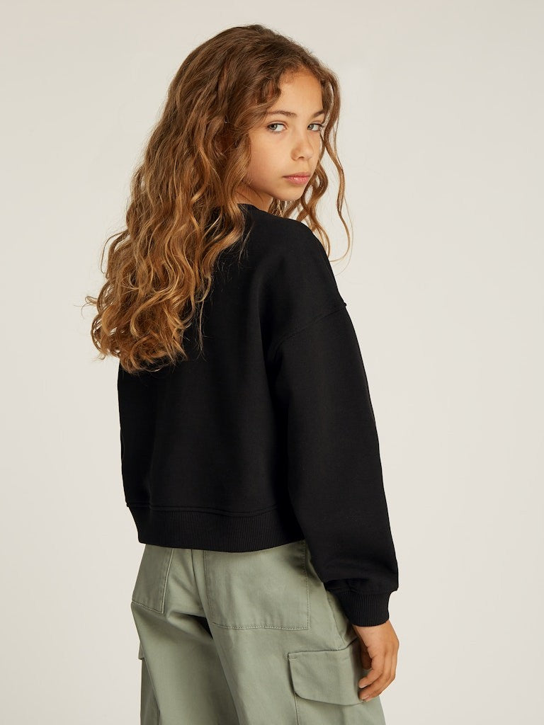 Calvin Klein - Sweat noir glitter monologo