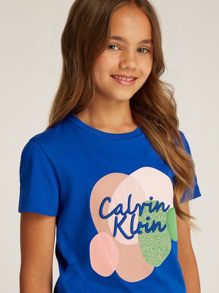 Calvin Klein - Multi Ultra Blue Color Graphic T -shirt