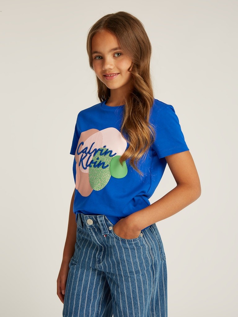 Calvin Klein - Multi Ultra Blue Color Graphic T -shirt