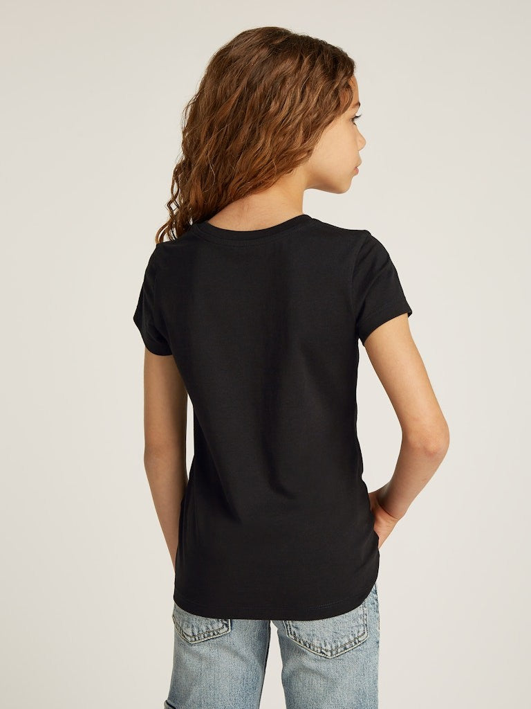 Calvin Klein - black handwriting logo t -shirt