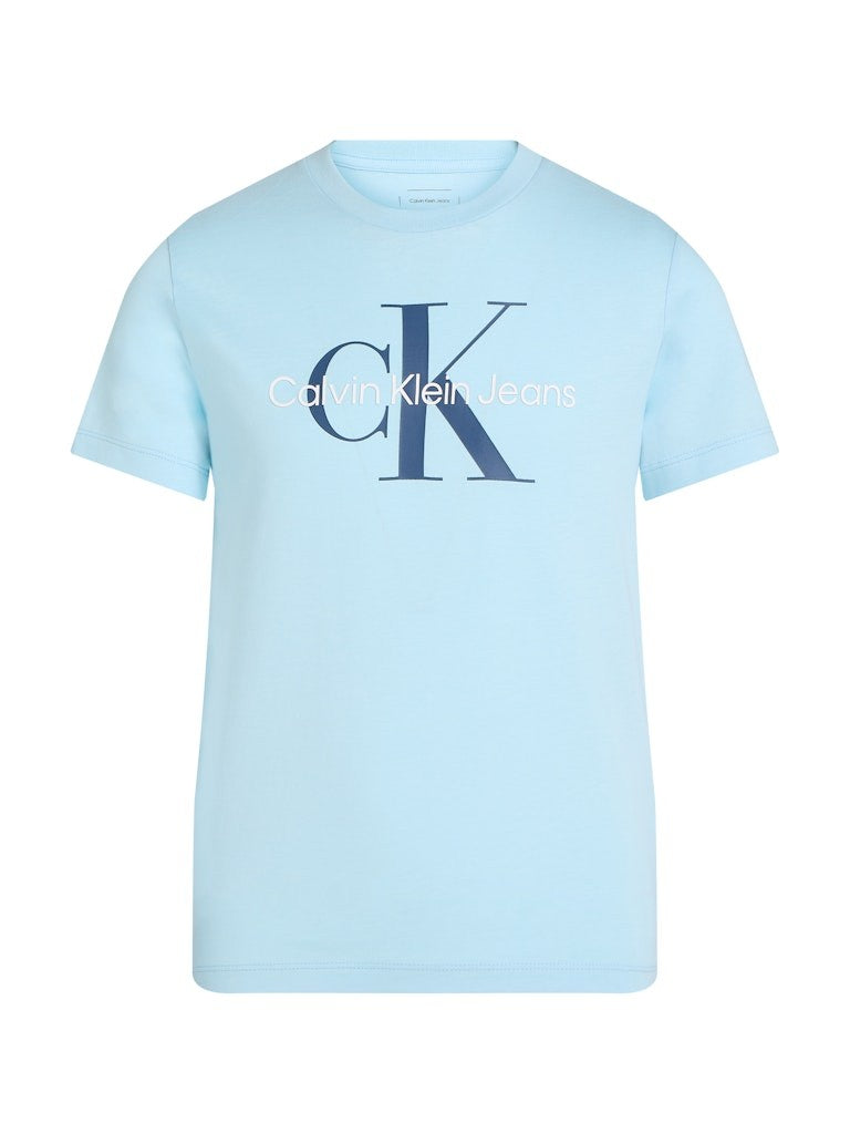 Calvin Klein - T-shirt mixte monogram Ozone Blue
