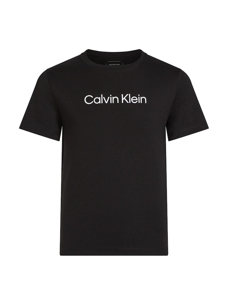 Calvin Klein - T-shirt mixte noir logo blanc