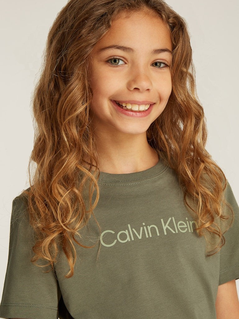 Calvin Klein - gemischtes T -Shirt Dusty Olive Logo