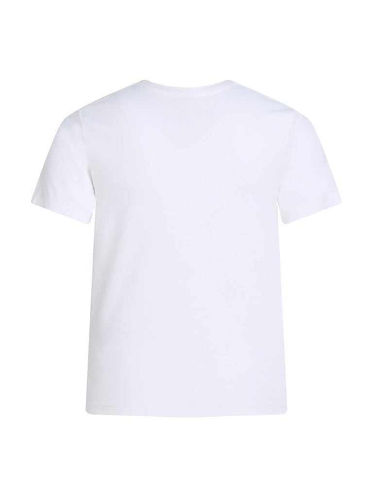 Calvin Klein - T-shirt mixte blanc logo noir