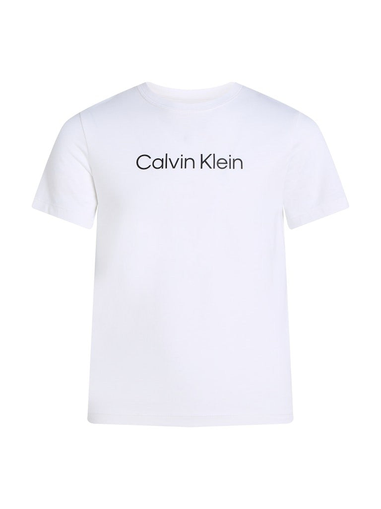 Calvin Klein - T-shirt mixte blanc logo noir