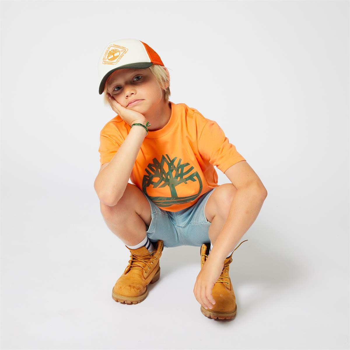 Timberland - Brown & Orange Trellis Cap