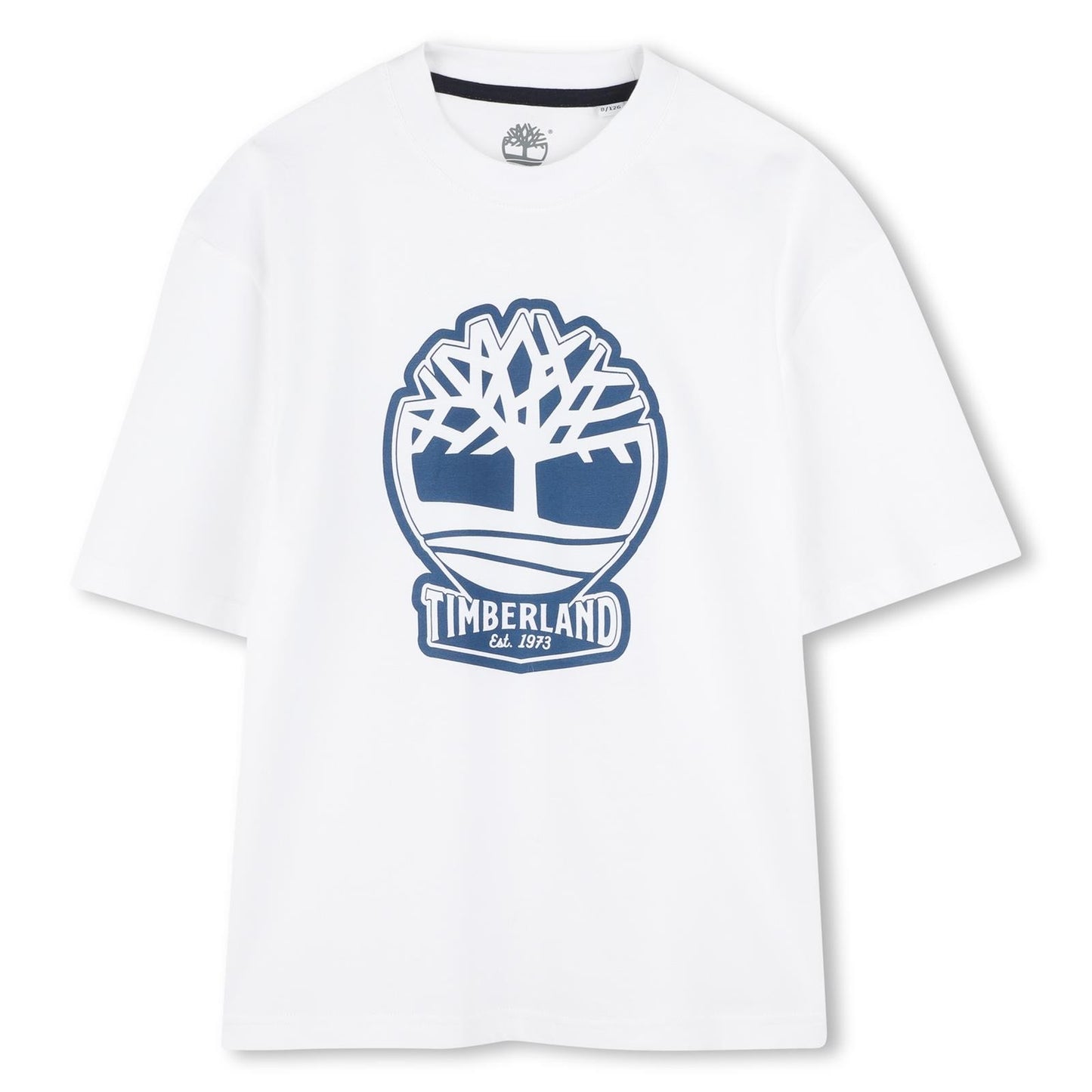 Timberland - Fit Lose White t -Shirt & Logo auf der Vorderseite gedruckt