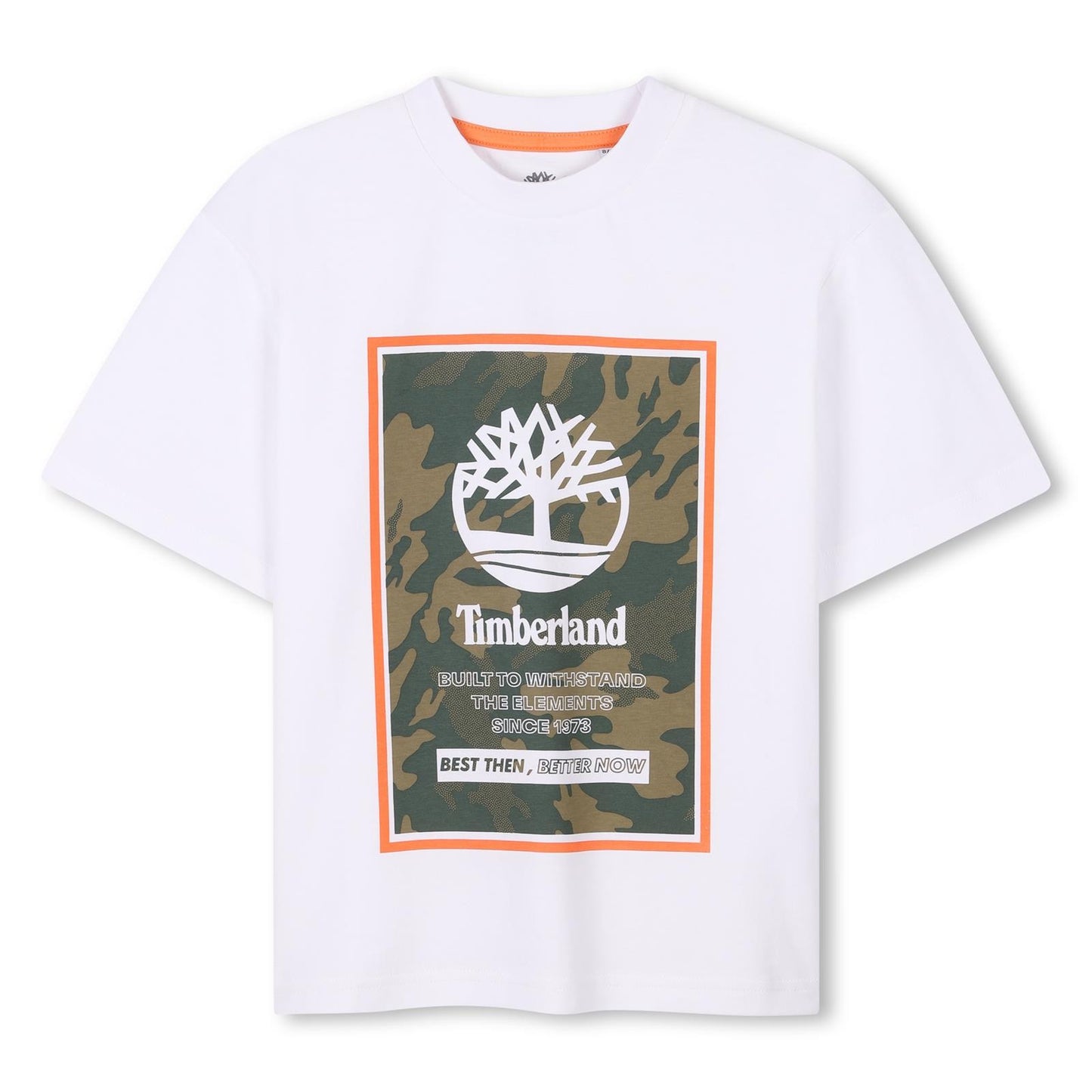 Timberland - White T -Sish Selled e Ilustration Impreso en el frente