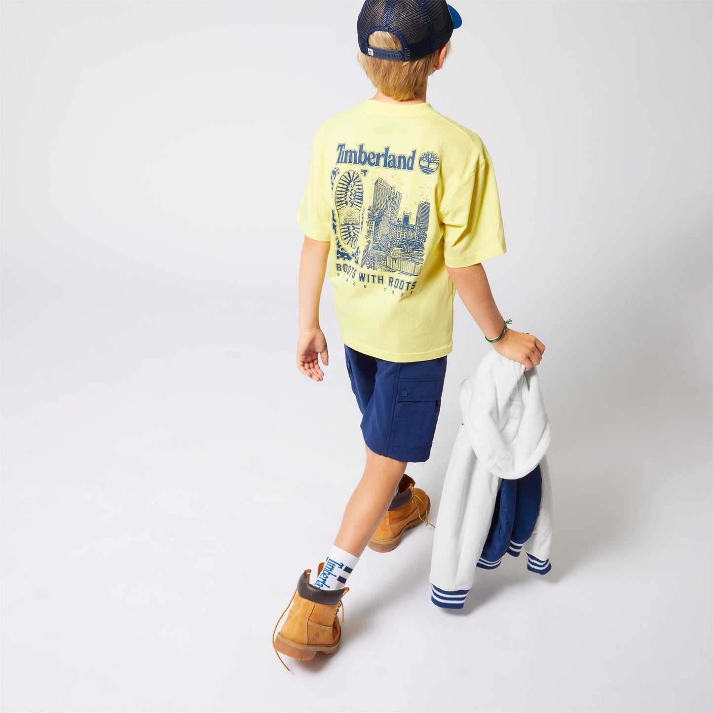Timberland - La camiseta T -T -T -T -Ilustración en la parte posterior y en el frente