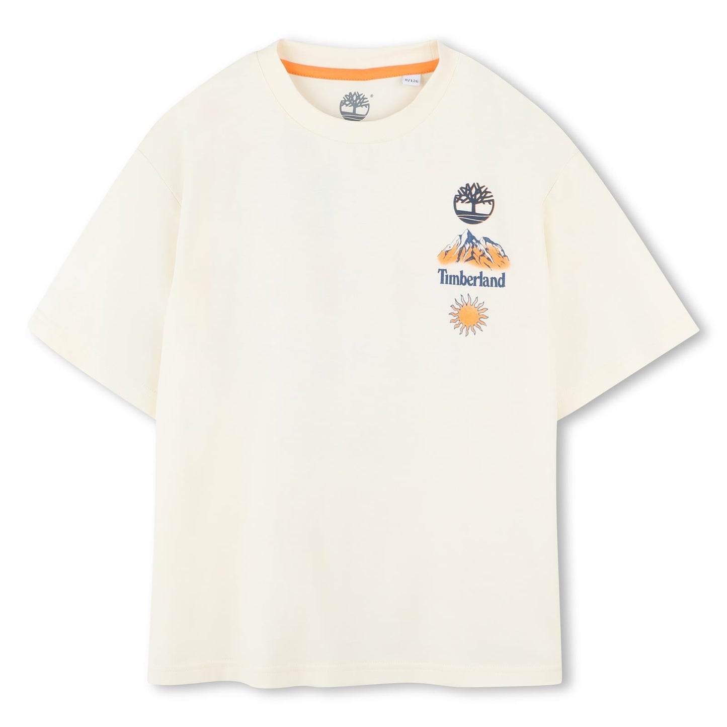 Timberland - T-shirt blanc fit loose & backprint
