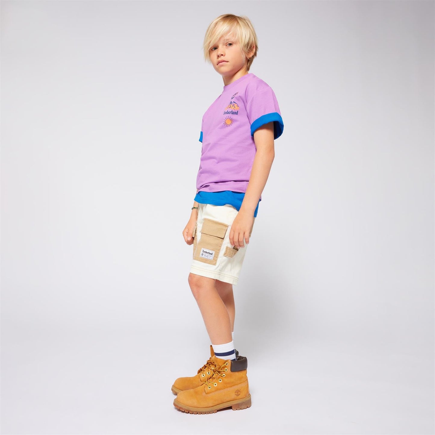 Timberland - Violet t -shirt Fit Loose & Backprint