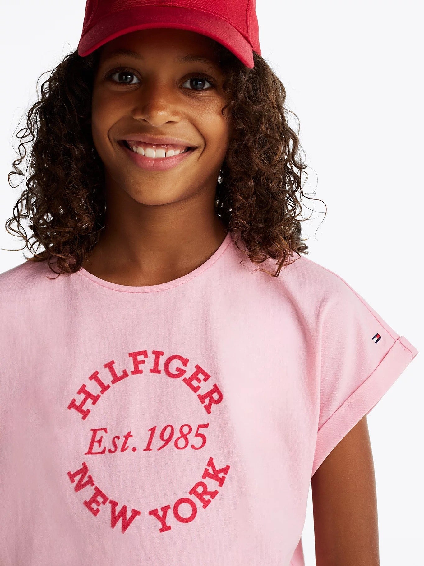 Tommy Hilfiger - T-shirt pink sugar script