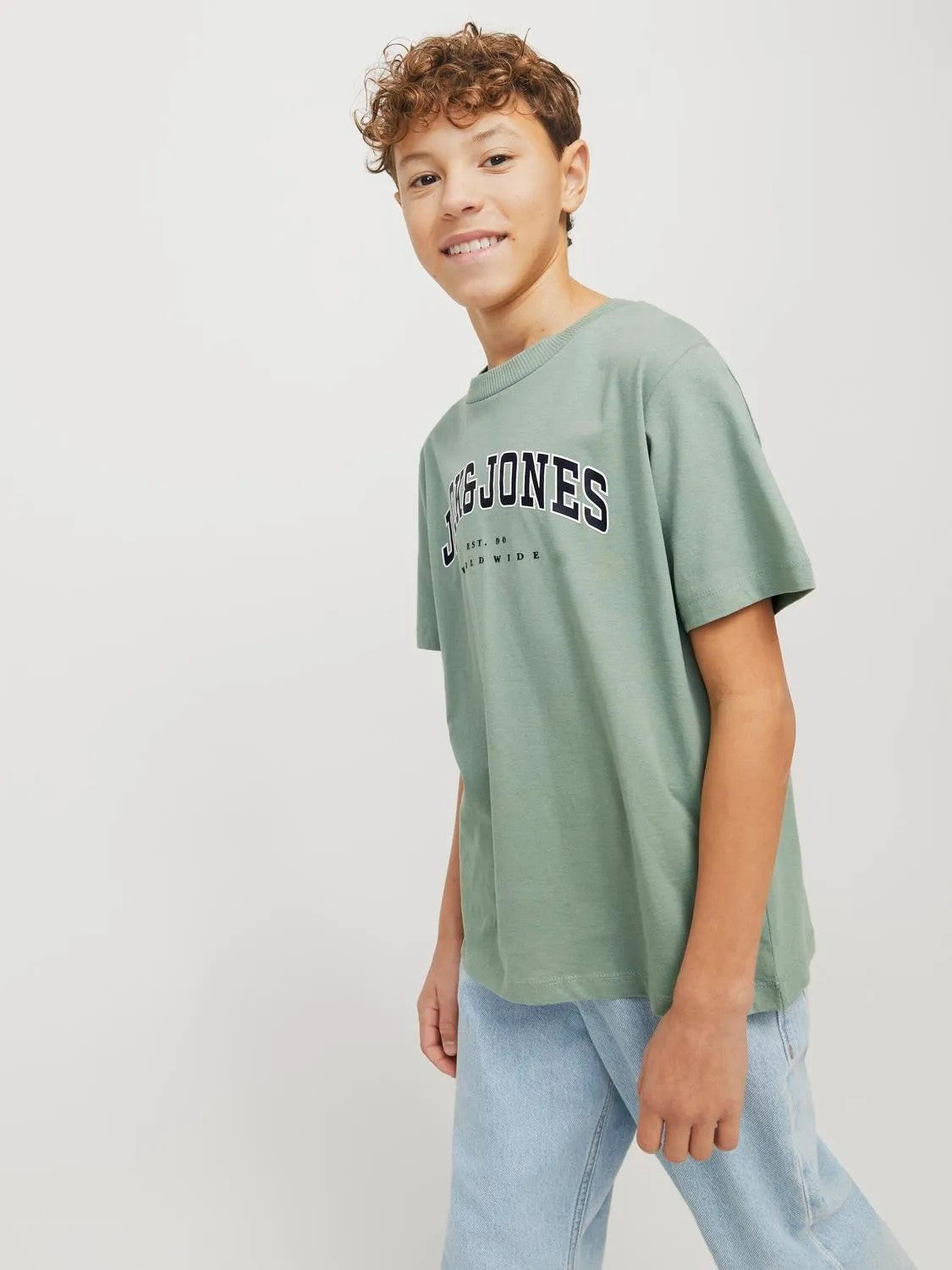 Jack&Jones - T-shirt à courte manche JJECALEB Iceberg Green LOOSE