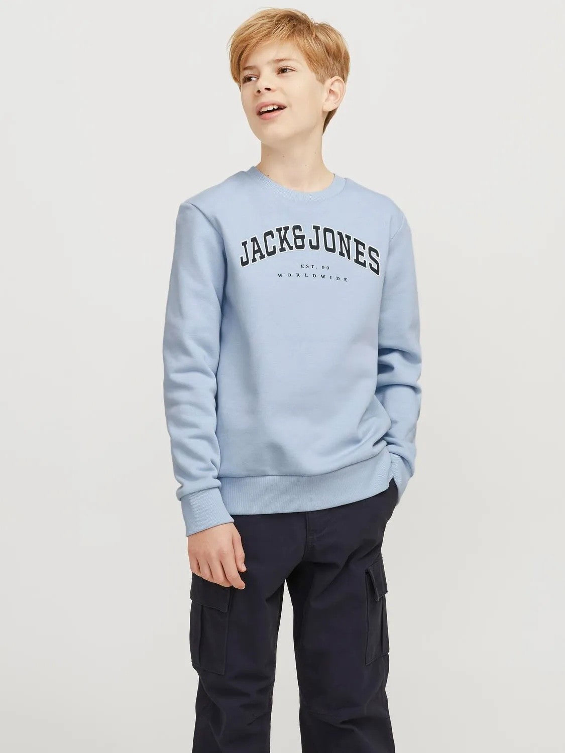 Jack & Jones - Sweat Jjcaleb Chambray Blue