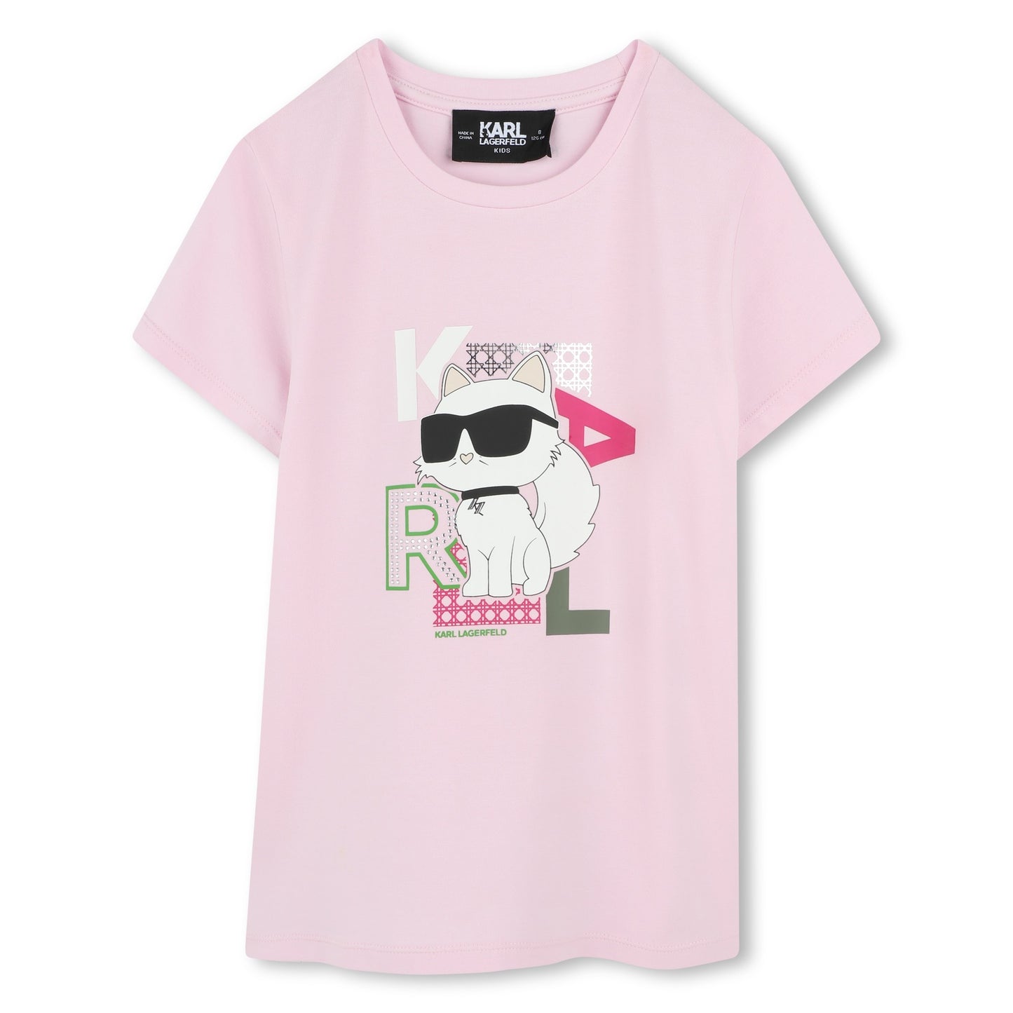 Karl Lagerfeld - T-shirt pomegranate avec illustration chat & Karl