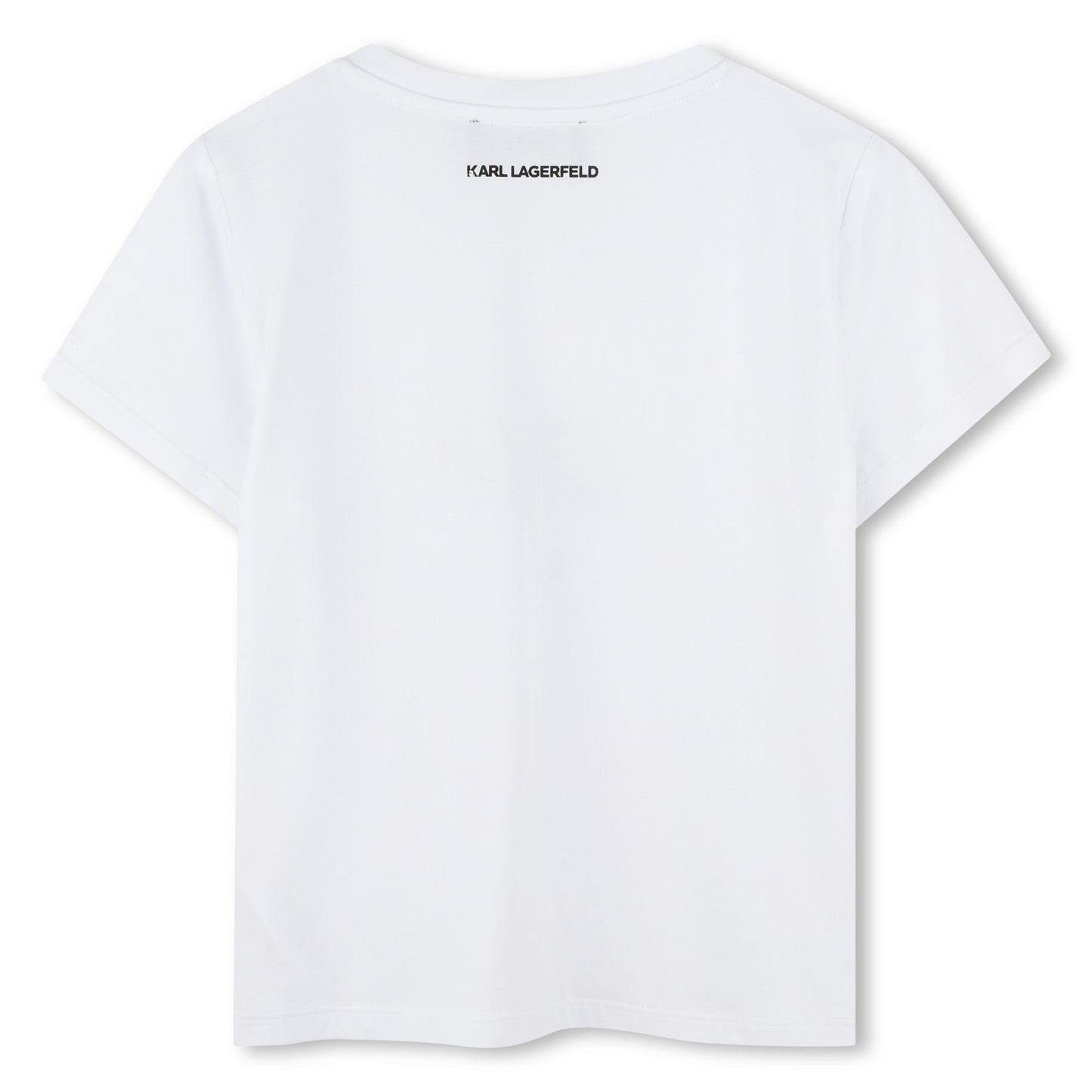 Karl Lagerfeld - Weiß T -Shirt & Cat Illustration mit Kappe