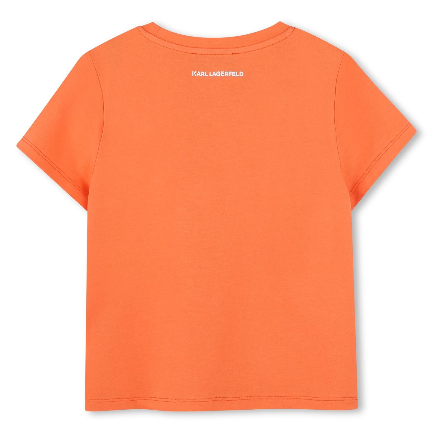 Karl Lagerfeld - T-shirt poppy red & illustration chat et pop Karl