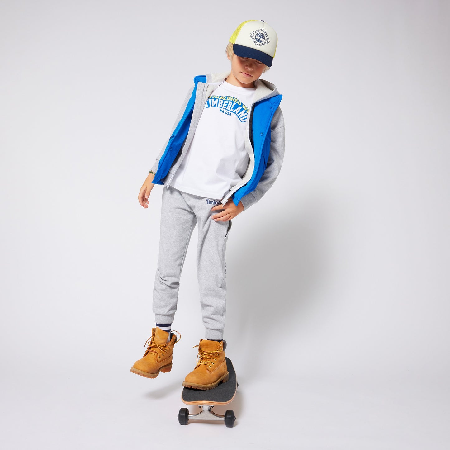 Timberland - Navy & Yellow Lattice Cap