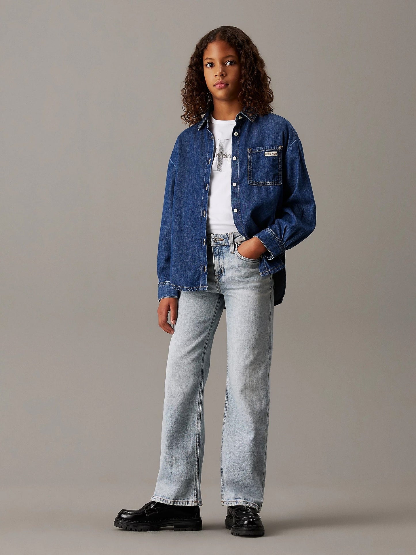 Calvin Klein - Jeans wide leg Light Blue