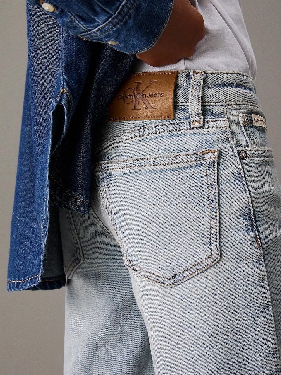 Calvin Klein - Jeans wide leg Light Blue