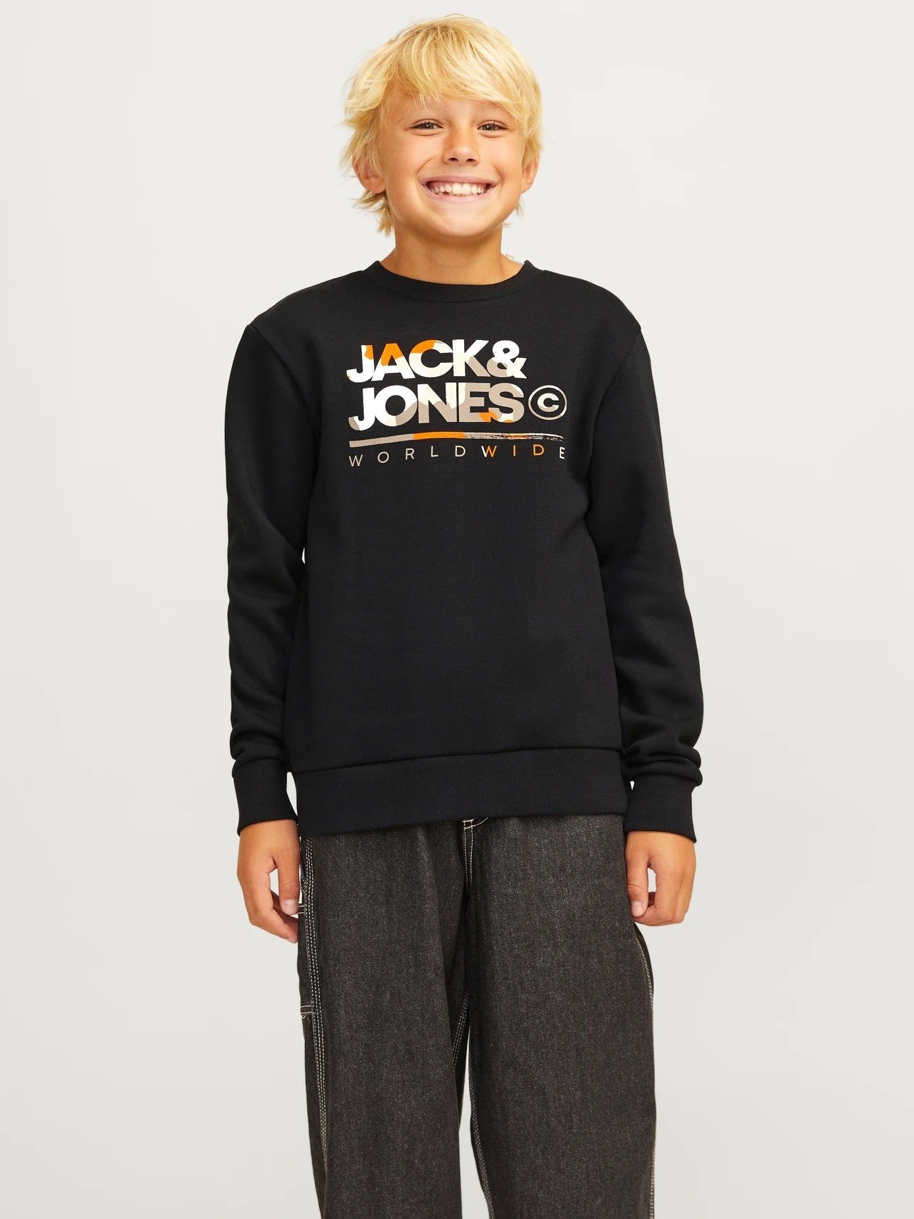 Jack & Jones - Black Jjluke Sweatshirt