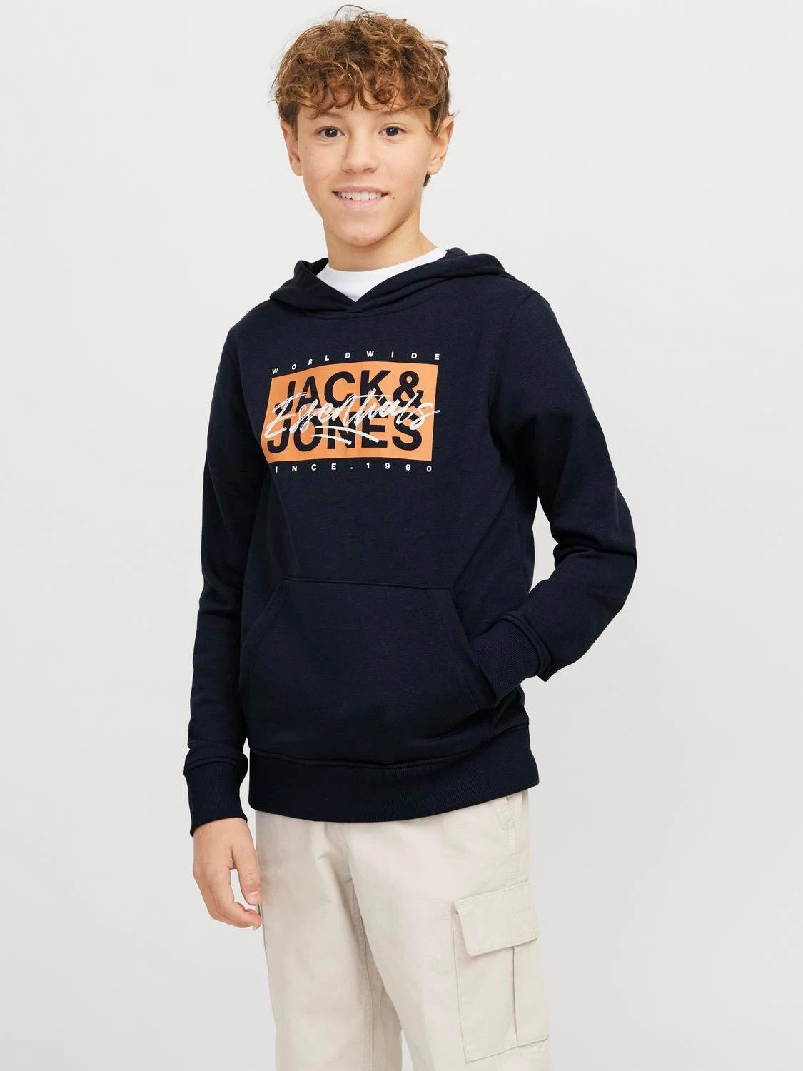 Jack&Jones - Sweat à capuche navy Sky Captain JJCOLTON
