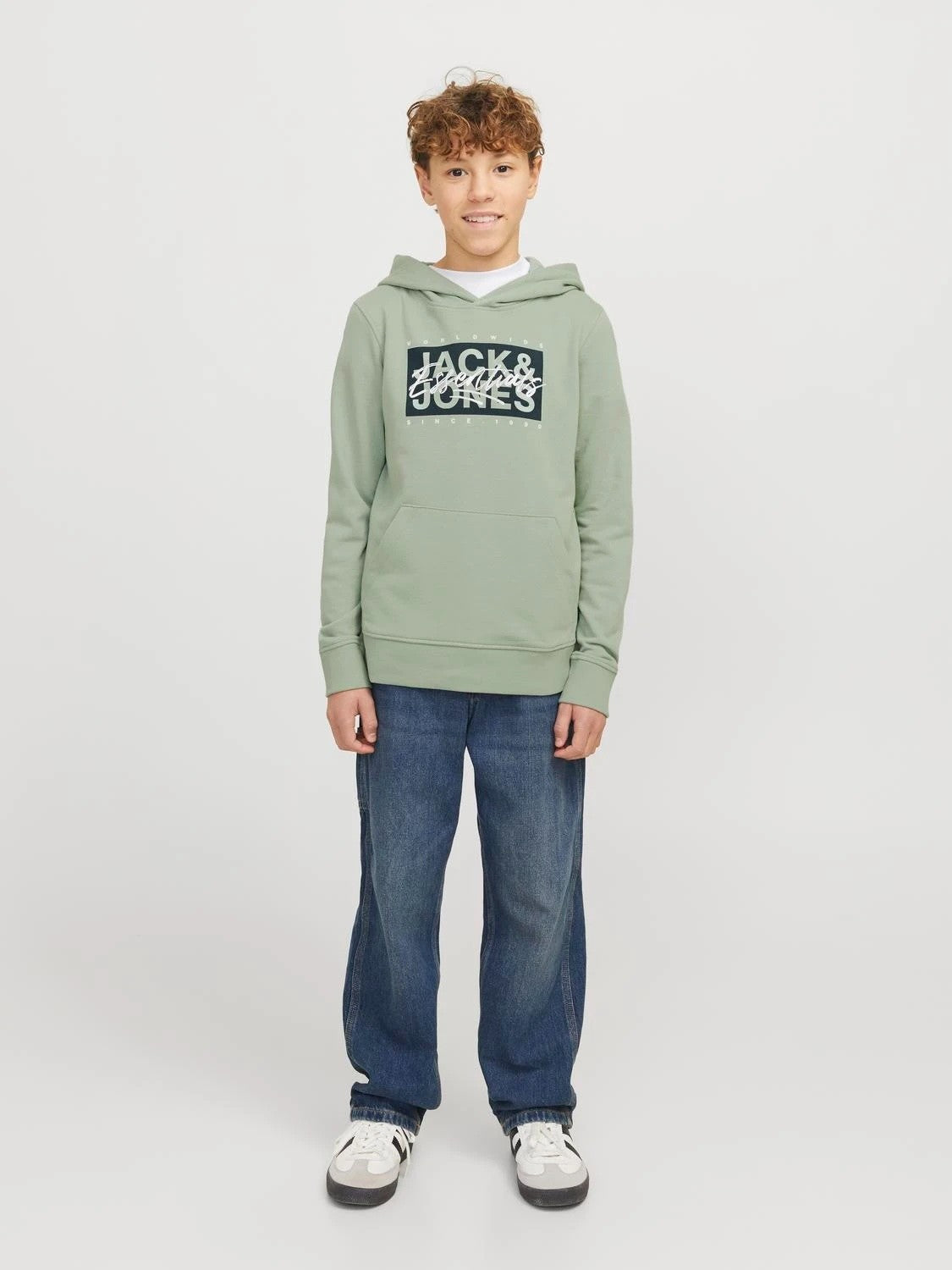Jack&Jones - Sweat à capuche Iceberg Green JJCOLTON