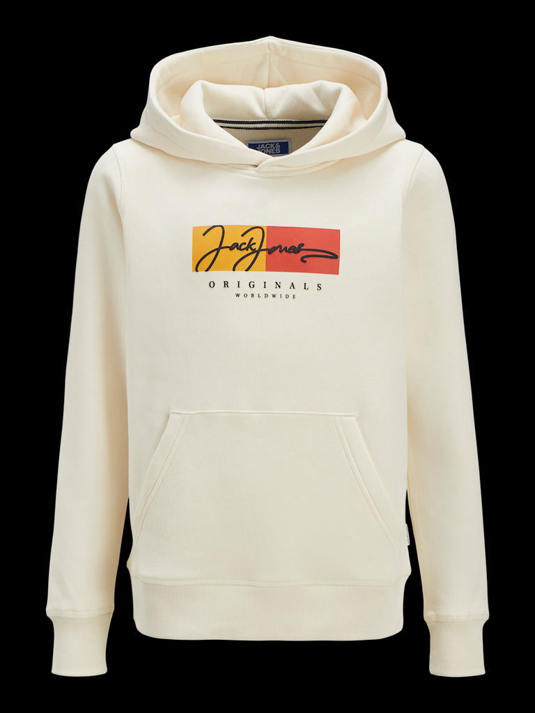 Jack & Jones - Antike Kapuzen -Sweatshirt White Jorfrederiksberg
