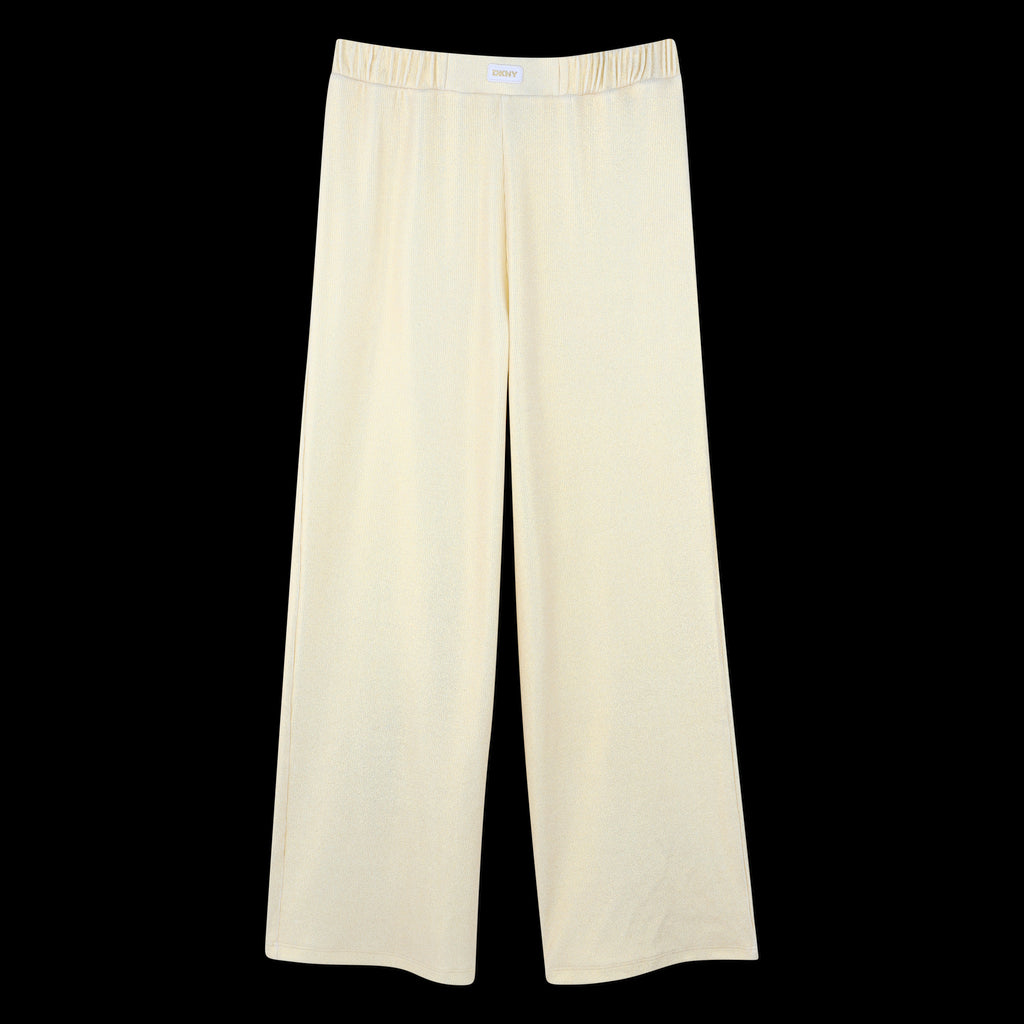 DKNY - Pantalon doré à la taille élastique