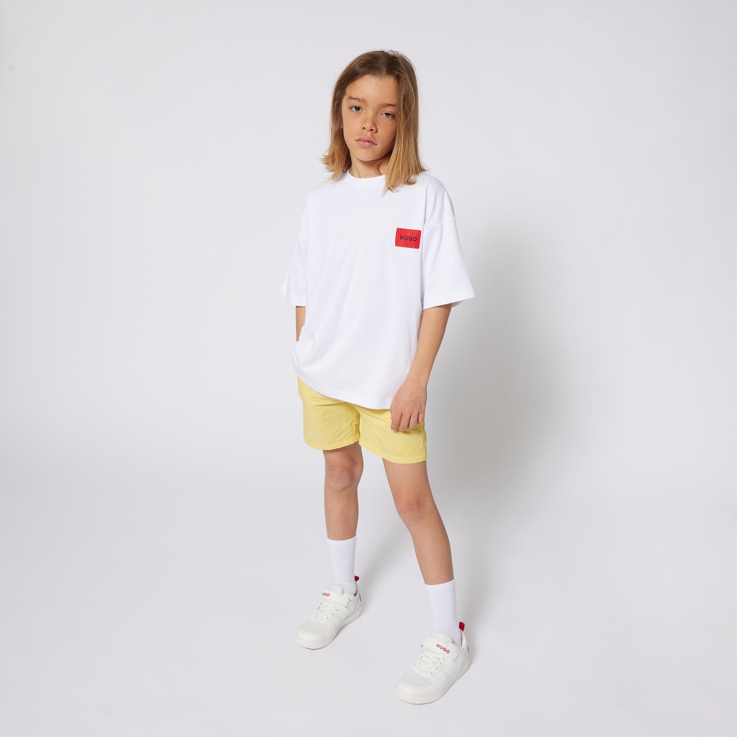 HUGO - T-shirt blanc & back print