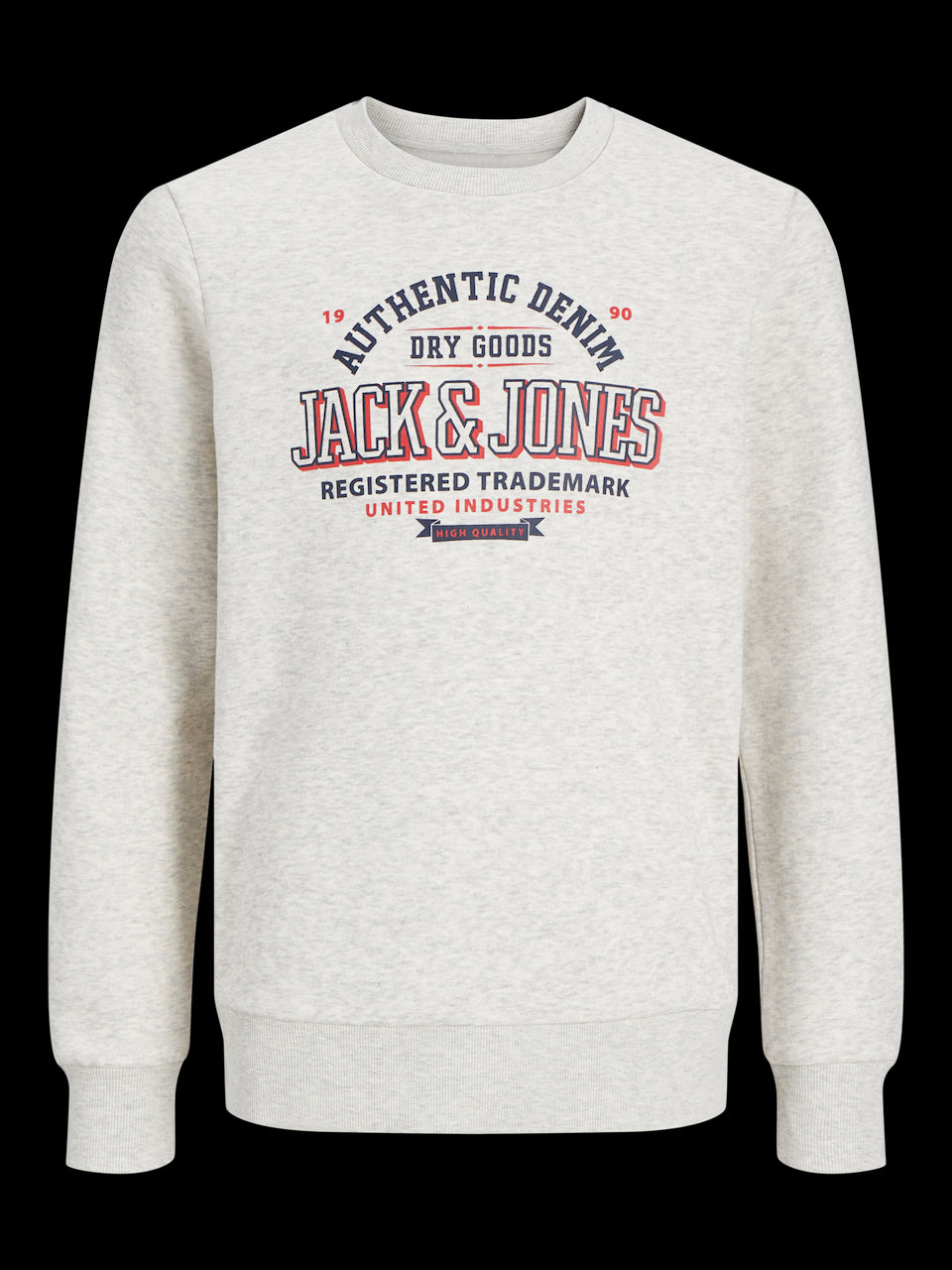 Jack&Jones - Sweat JJELOGO White Melange & True Red