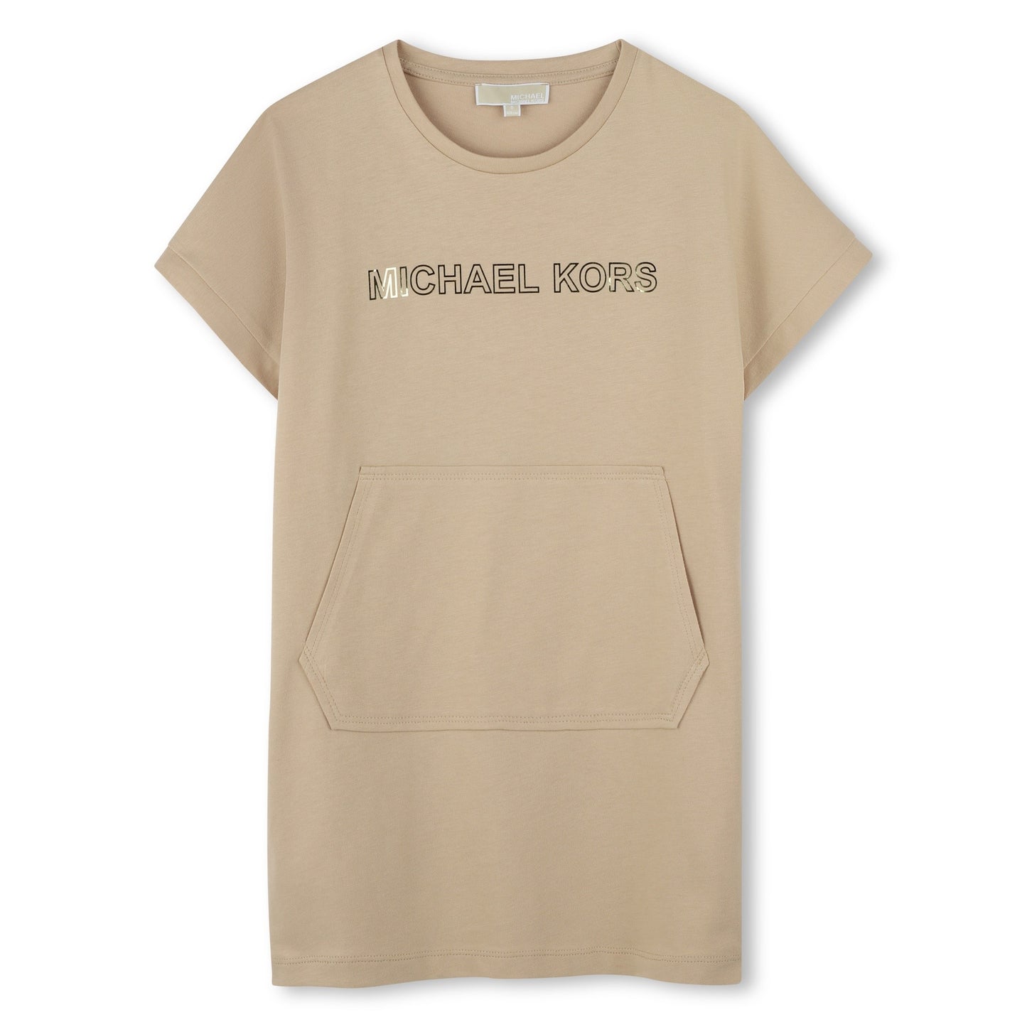 Michael Kors - jurk met illustratie met "Michael Kors" inkt inkt metallic effect & pocket vooraan
