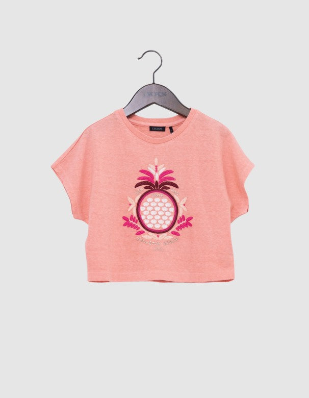 IKKS - T-shirt corail pineapple New Tradition