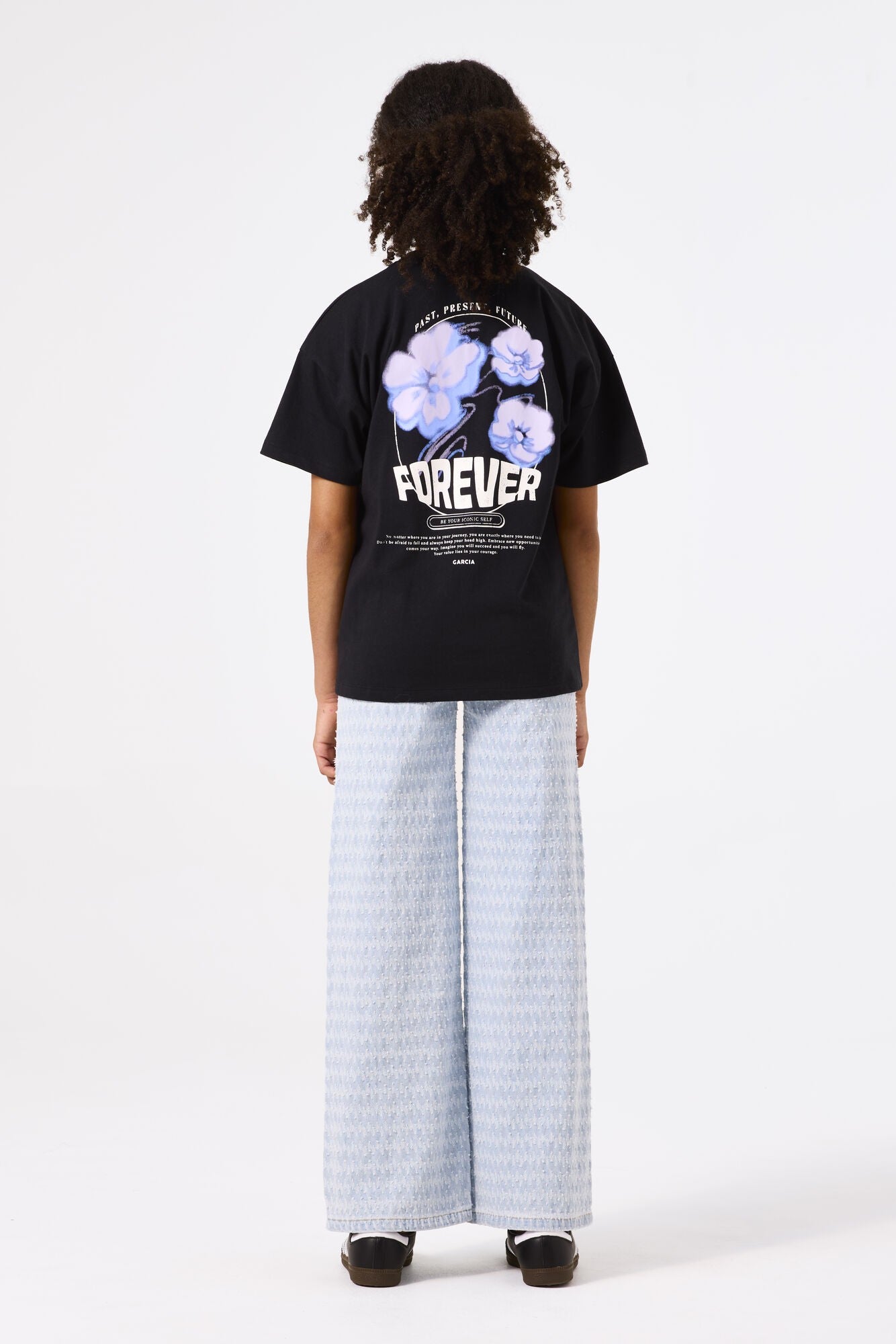 García - Black Back Print t -shirt