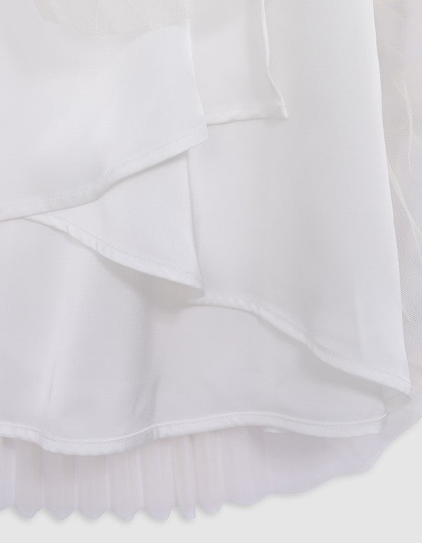 IKKS - Jupe plissée Ivoire White Label