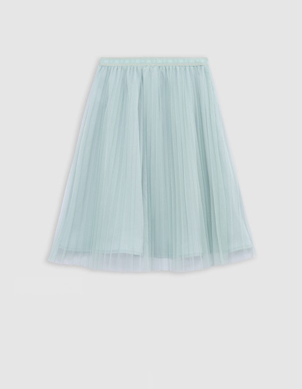 IKKS - Jupe plissée Vert d'eau White Label