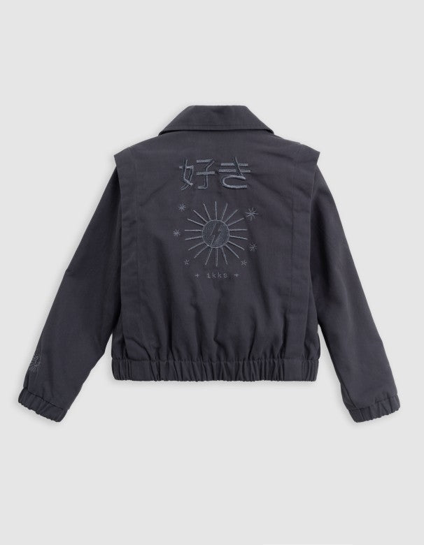 IKKS - Blouson court anthracite White Rock Odyssey