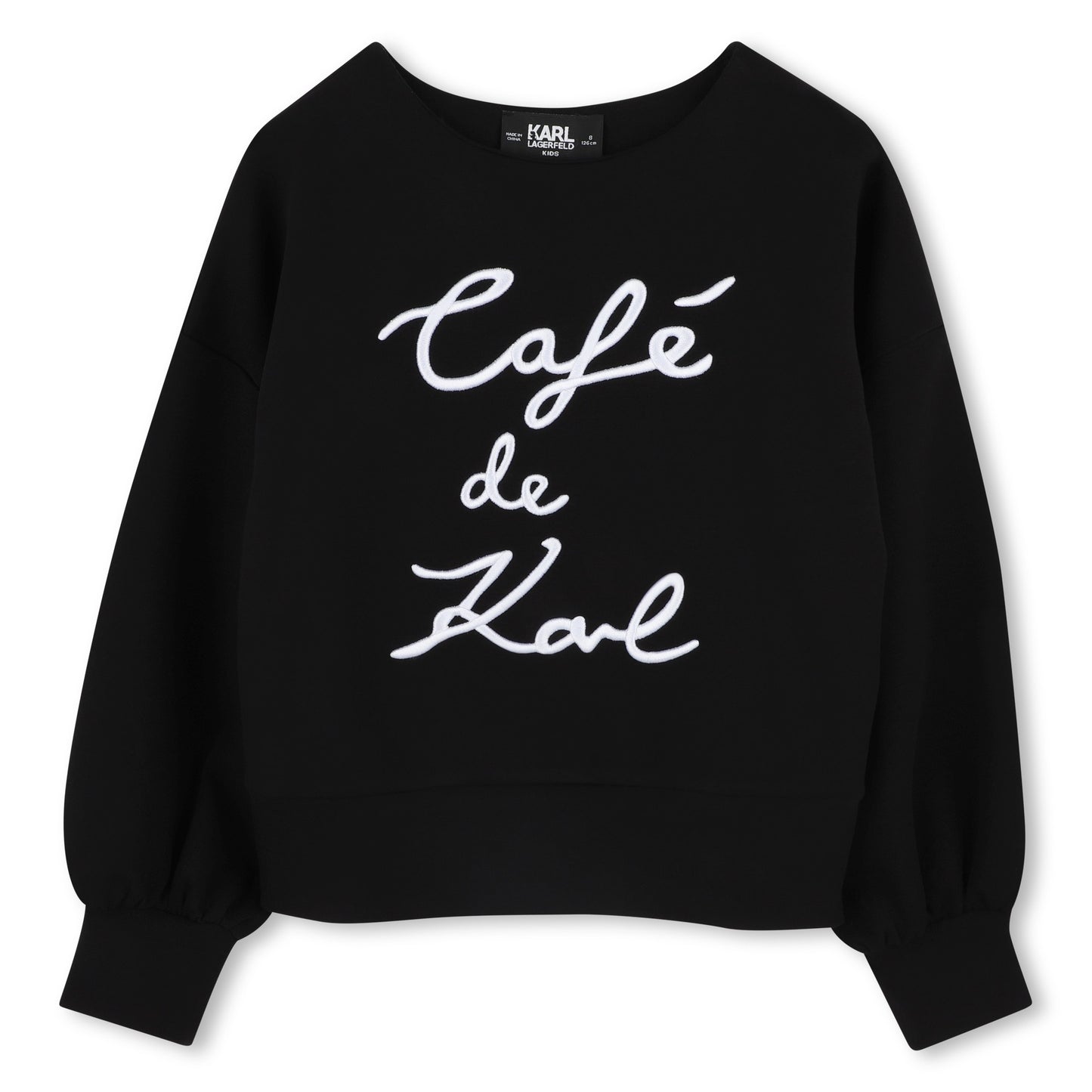 Karl Lagerfeld - Sweat noir "Café de Paris