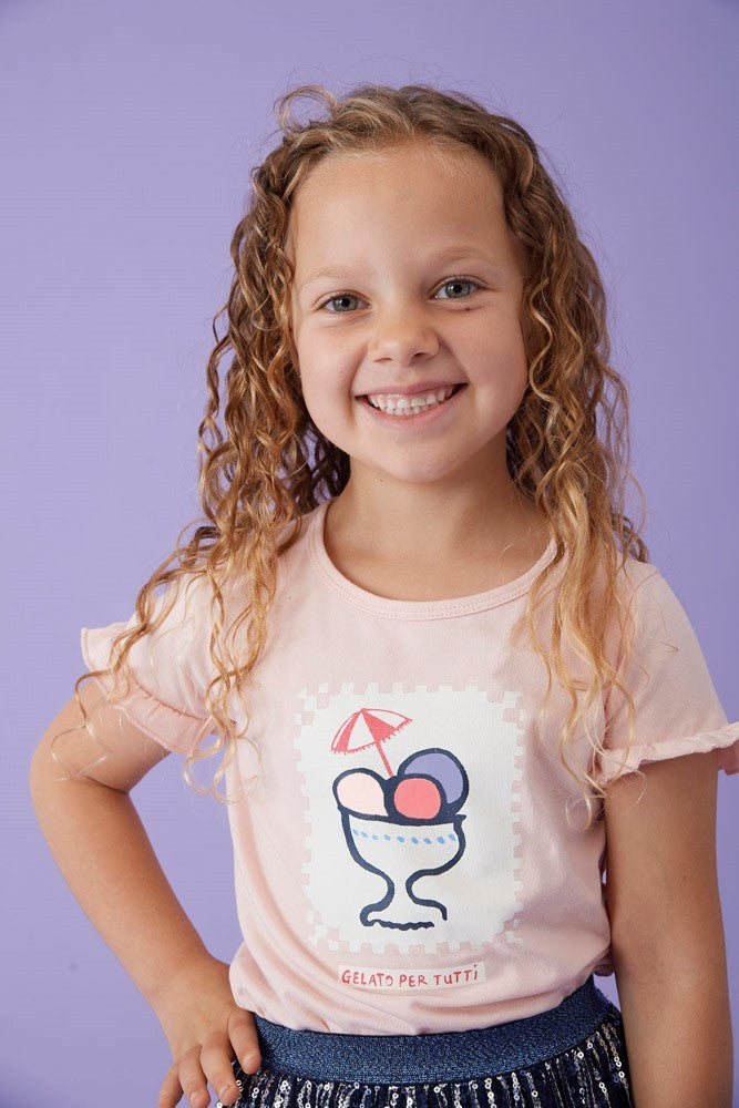 Jubel - T-shirt rose Ciao Bella