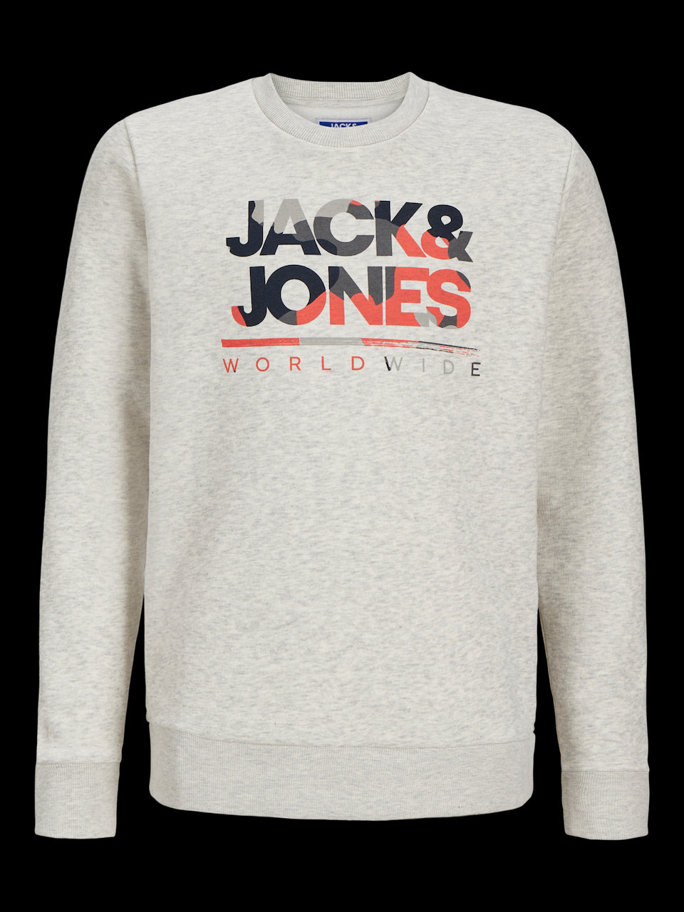 Jack & Jones - Schweiß weiße Melange Jjluke