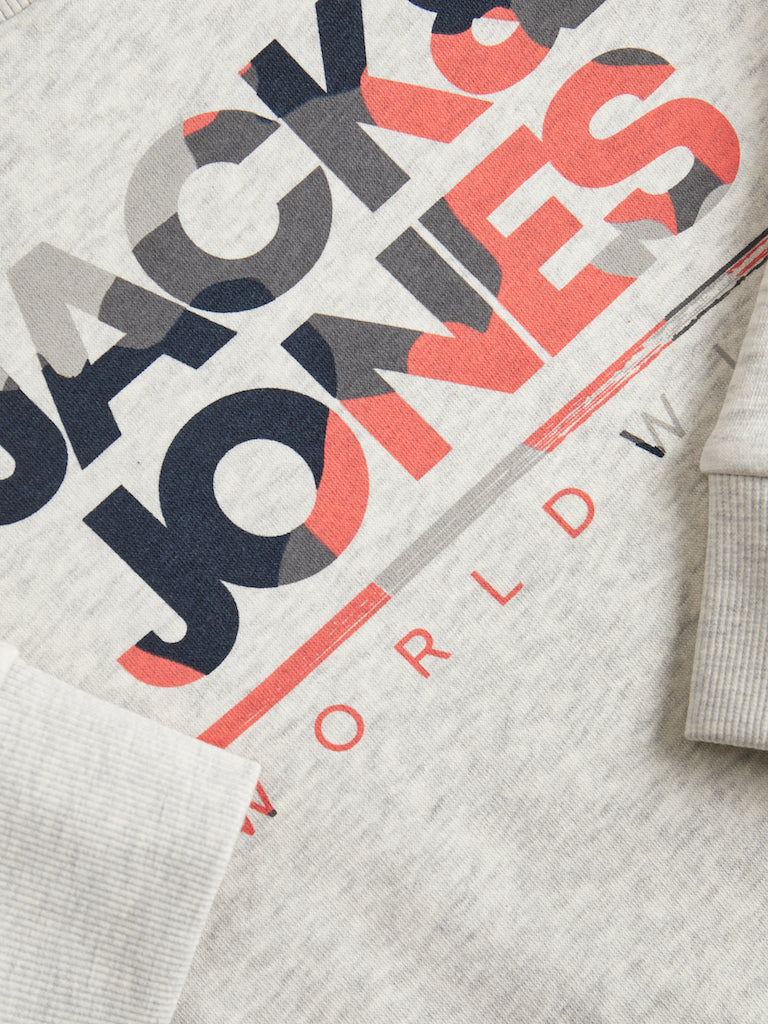 Jack & Jones - Schweiß weiße Melange Jjluke