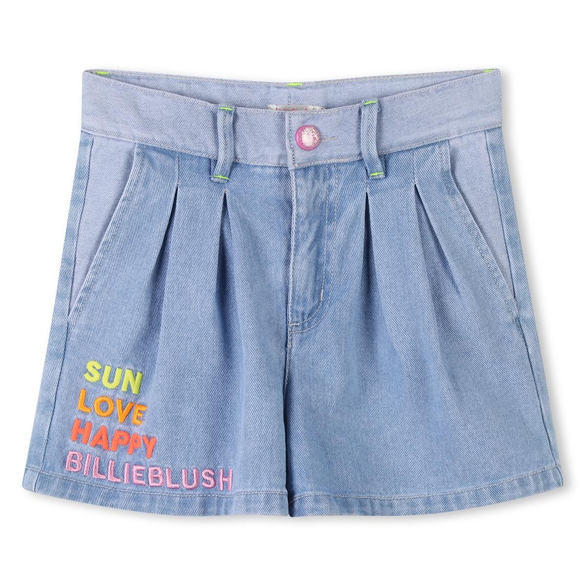 Billieblush - plus denim shorts • Sun - Love & Happy