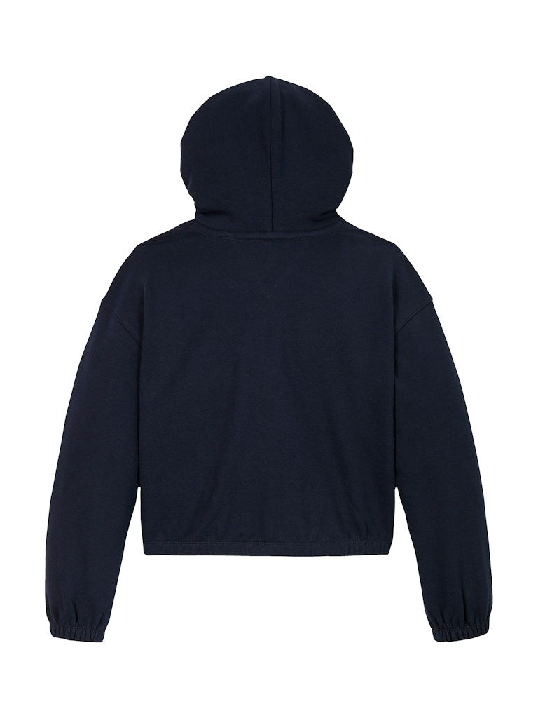 Tommy Hilfiger - Sweat à capuche Dark Night Navy & drapeau en sequins