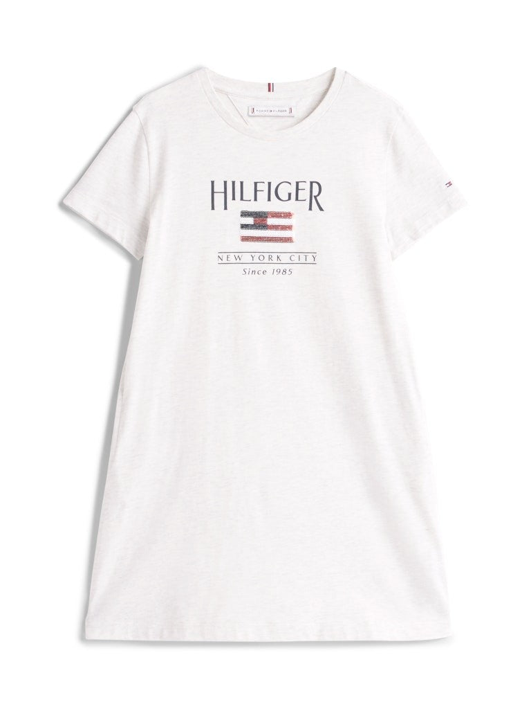 Tommy Hilfiger - Schneeweißkleid & Pinse Flagge