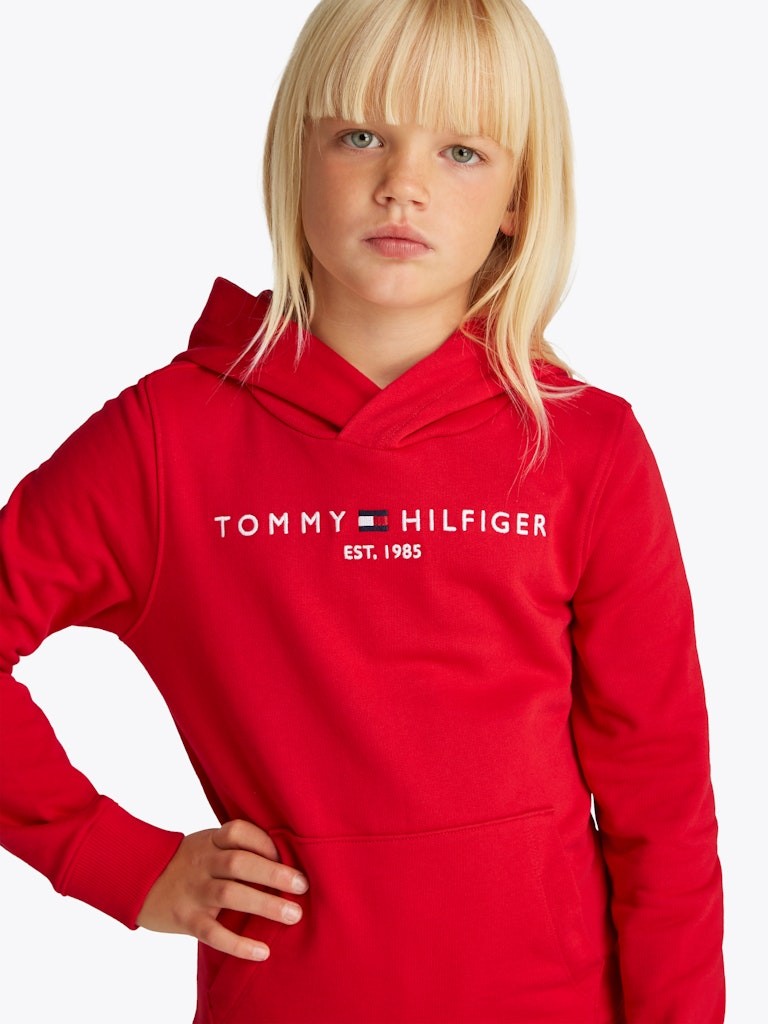 Tommy Hilfiger - Sweat à capuche mixte Primary Red