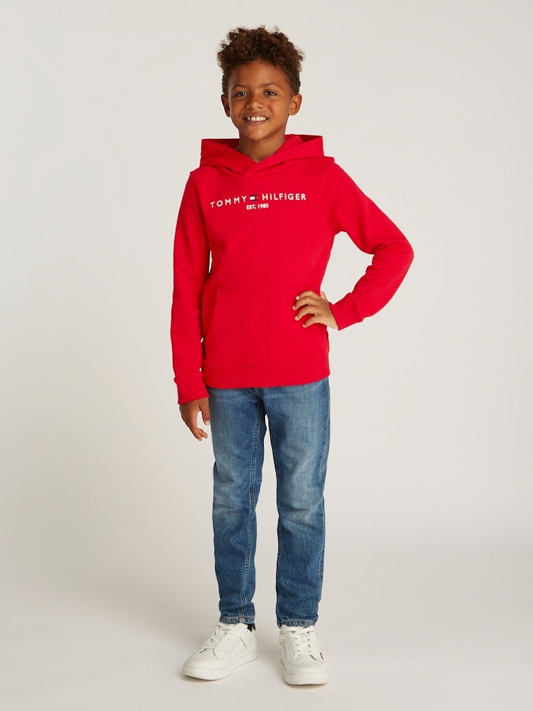 Tommy Hilfiger - Sweat à capuche mixte Primary Red